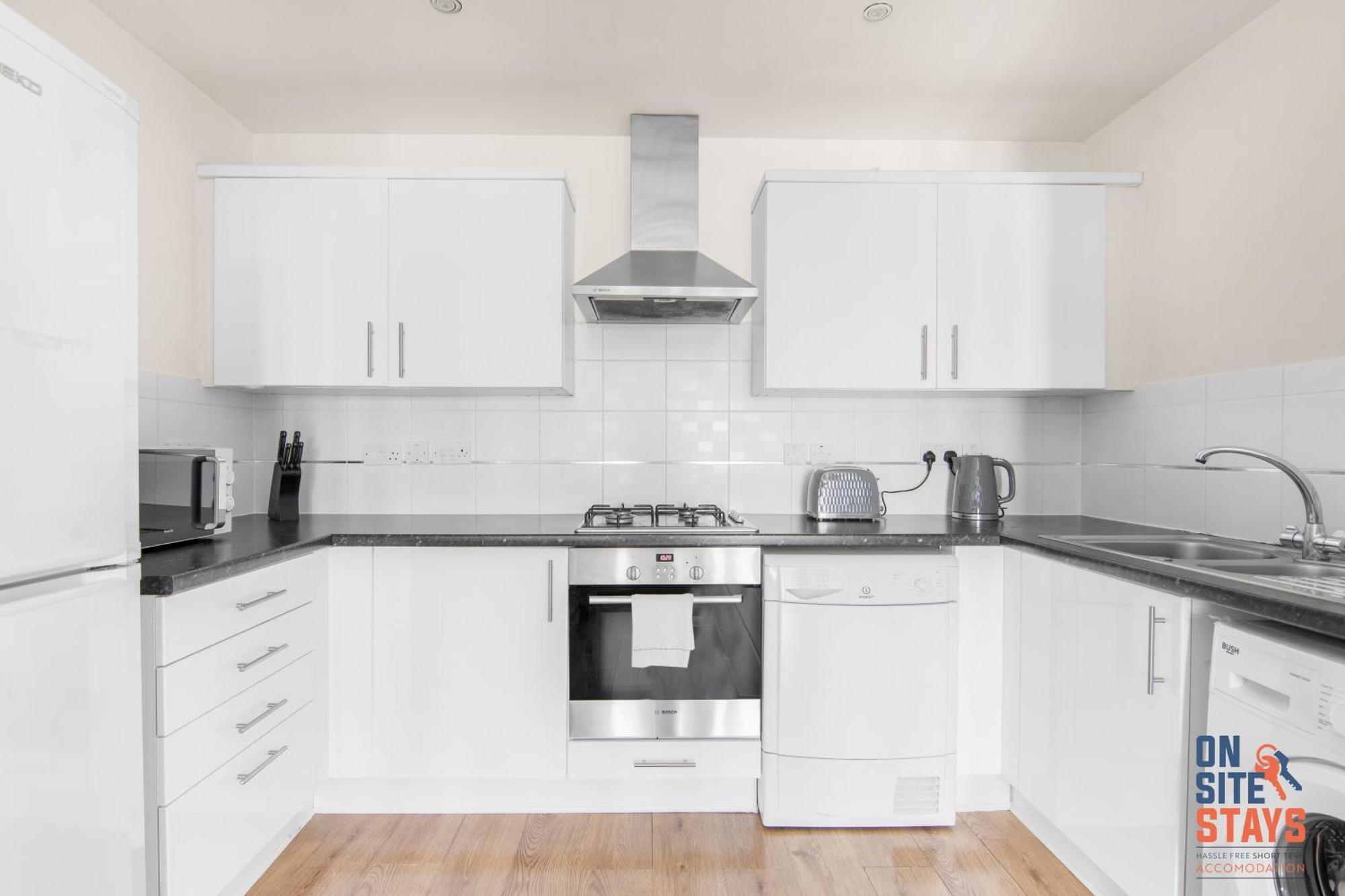 Onsitestays - Cosy 2-Bedroom Apartment With Free Parking, Wi-Fi & London Links Northfleet 외부 사진